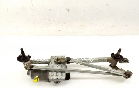 Front wiper linkage and motor