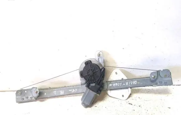 Dacia Logan I Front door window regulator with motor 400726D