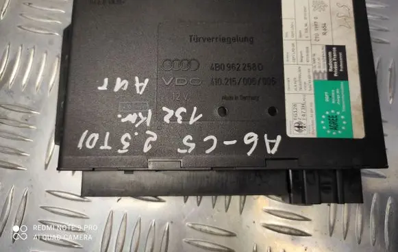 Audi A6 S6 C5 4B Comfort/convenience module 4B0962258D