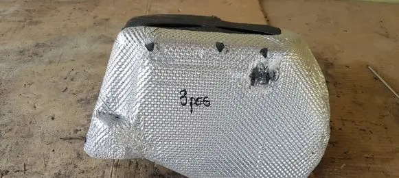 Volkswagen Touareg III Exhaust heat shield 4M0616105E