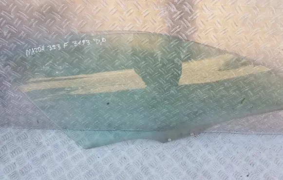Mazda 323 F Front door window glass four-door