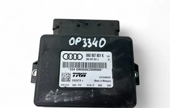 Audi A4 S4 B8 8K Rear brake EMF control unit/module 8K0907801K