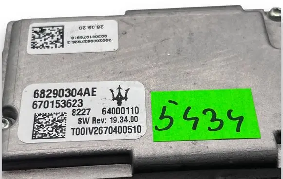 Maserati Levante Central body control module A5434 68290304AE
