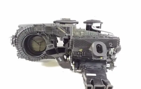 Interior heater climate box assembly