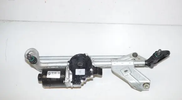Front wiper linkage and motor