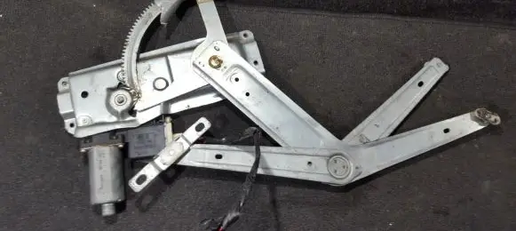 Sliding door window regulator with motor