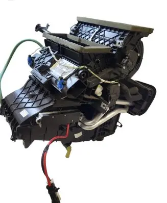 Interior heater climate box assembly