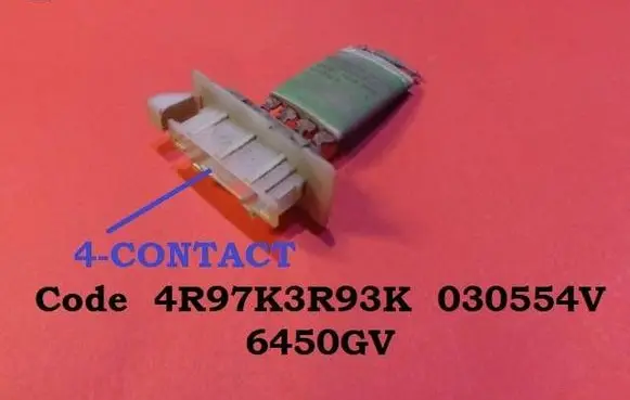 Citroen Berlingo Heater blower motor/fan resistor 4R97K3R93K 030554V 6450GV