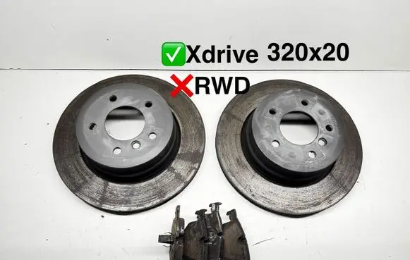 BMW 5 E60 E61 Rear brake disc 6864053 34216864053
