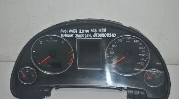 Audi A4 S4 B7 8E 8H Speedometer (instrument cluster) 1T0920864