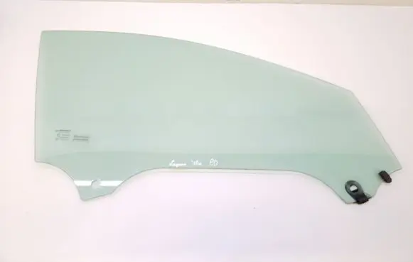 Renault Laguna III Front door window glass four-door 43R00049