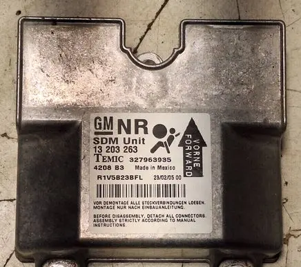 Opel Astra H Airbag control unit/module 13203263 R1V5B23BFL 4208B3