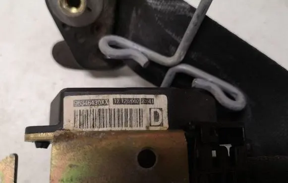 Peugeot 307 Front seatbelt 96346430XX