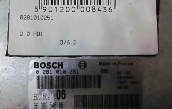 Peugeot 406 Engine control unit/module 0281010251