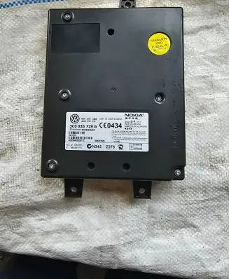 Volkswagen PASSAT B6 Bluetooth control unit module 3C0035729G 001085E80ACD 020094620035772