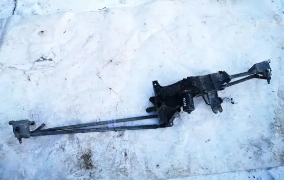 Front wiper linkage and motor