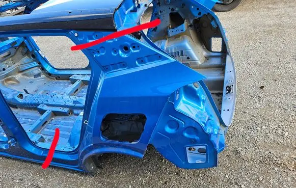 Peugeot 2008 II Rear quarter panel 