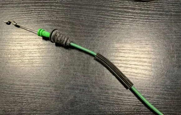 Rear door cable line