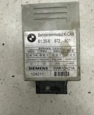 BMW 5 E60 E61 Other control units/modules 61356972501 6972501 5WK10421A