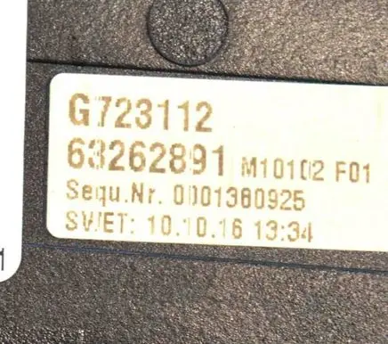 BMW 5 F10 F11 Interior fan control switch 682420363262891