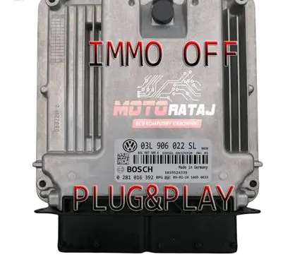 Volkswagen Amarok Engine control unit/module 03L906022SL 0281016392
