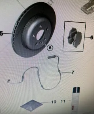 BMW X5 G05 Brake pads wear sensor 34356870353