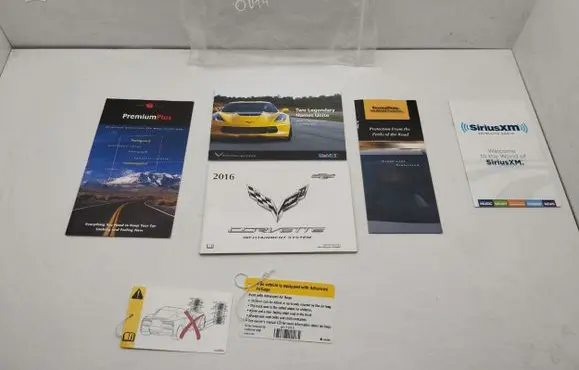 Chevrolet Corvette C7 Owners service history hand book 