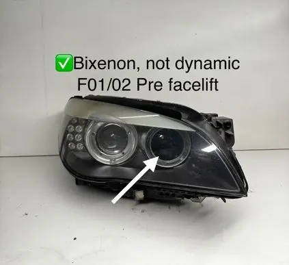 BMW 7 F01 F02 F03 F04 Headlight/headlamp 7182138 6553200000 63117182138