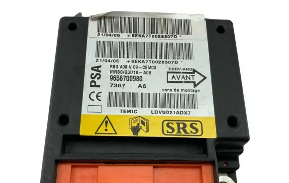 Peugeot 1007 Airbag control unit/module 9656700980