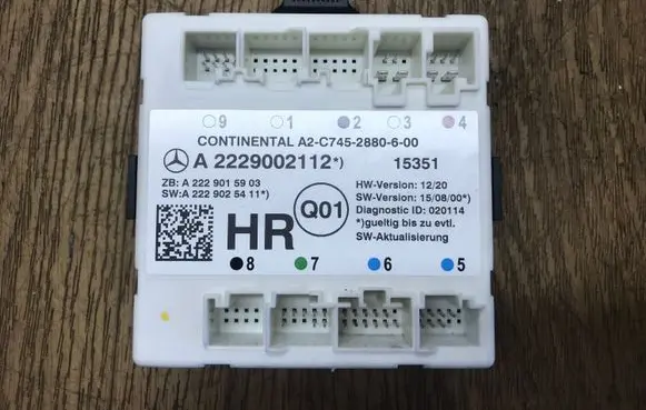 Mercedes-Benz C W205 Door control unit/module A2229002112