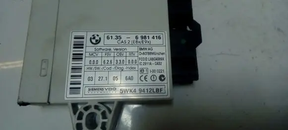 BMW 3 E90 E91 CAS control unit/module 61356981416