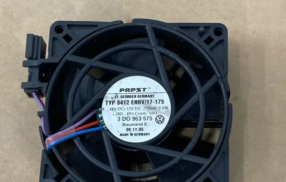 Bentley Continental Seat fan/blower 3D0963575 TYP8412