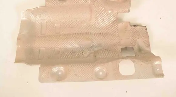 Heat shield in engine bay