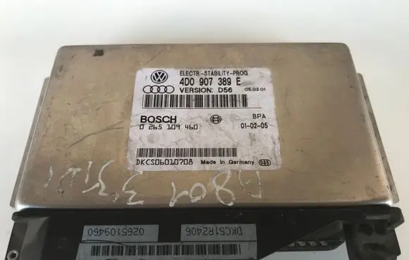 Audi A8 S8 D2 4D ESP (stability system) control unit 4D0907389E 0265109460 D56
