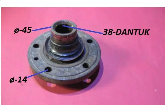 Volkswagen Transporter - Caravelle T4 Front wheel bearing hub Q45D38Q14