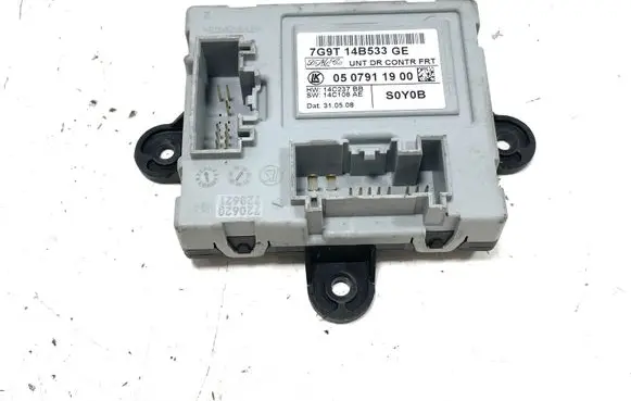Jaguar XF Door control unit/module 7G9T14B533GE 0507911900 14C237BB