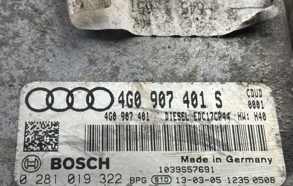 Audi A7 S7 4G Engine control unit/module 4G0907401S 4G0907401 0281019322