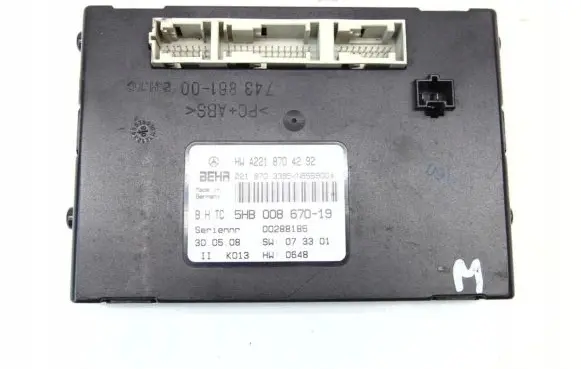 Mercedes-Benz S W221 Air conditioner control unit module 2218704292