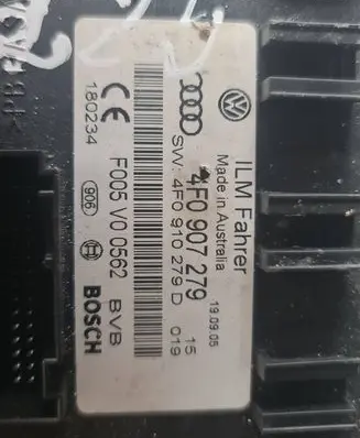 Audi A6 S6 C6 4F Comfort/convenience module 4F0907279 4F0910279D F005V00562