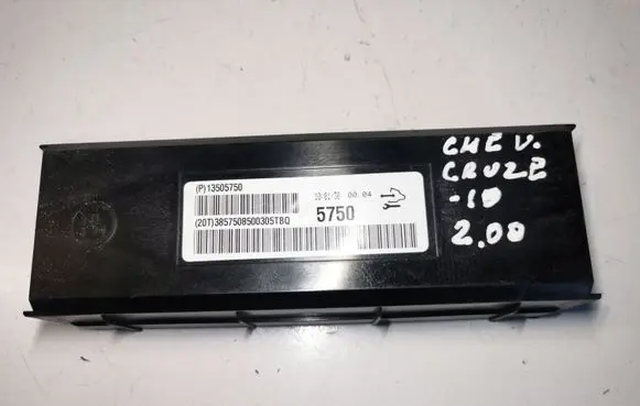 Chevrolet Cruze Air conditioning/heating control unit 13505750