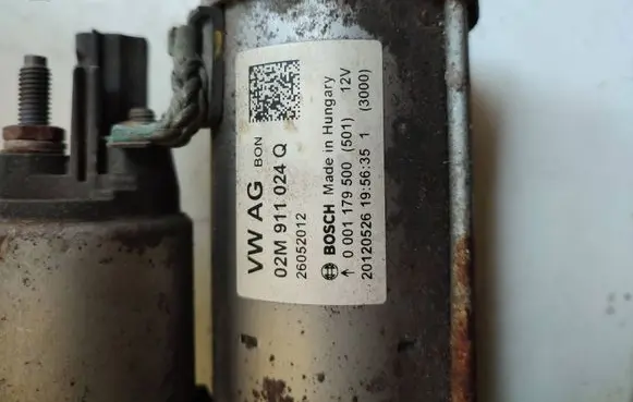 Volkswagen e-Up Starter motor 02M911024Q 0001179500 26052012