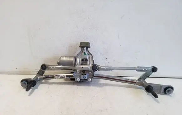 Front wiper linkage and motor