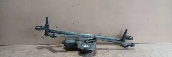 Front wiper linkage and motor