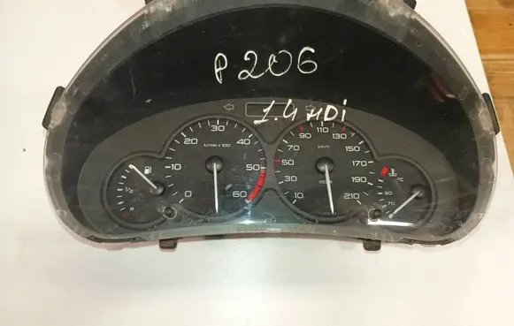 Peugeot 206 Speedometer (instrument cluster) 9659730580