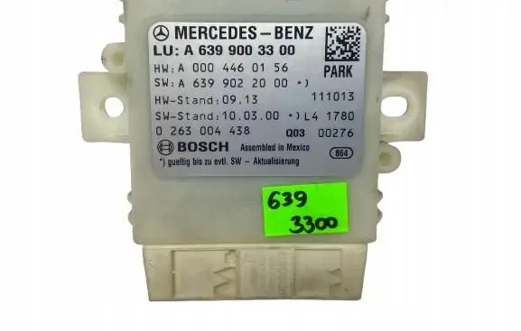 Mercedes-Benz Vito Viano W639 Parking PDC control unit/module A6399003300