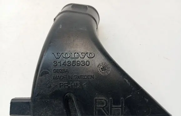 Volvo XC60 Cabin air duct channel 31436930