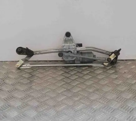Front wiper linkage and motor