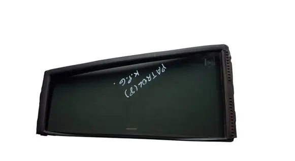 Rear vent window glass