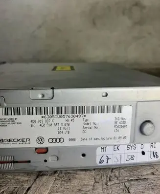 Audi A6 S6 C6 4F GPS navigation control unit/module 4E0919887C 4E0910887M