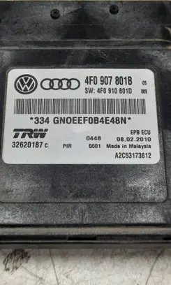 Audi A6 S6 C6 4F Hand brake control module 4F0907801B 4F0910801D 32620187c